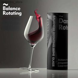 Wijnglazen 550 ml Duidelijke Dancer Rotatine Red Wine Lass Ift Creative Ballet Spin Crystal Wine Tastin Oblet Burundy Bordeaux Decanter Cup L49