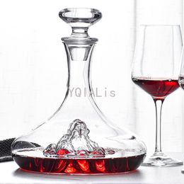 Wijnglazen 6 Style Light Luxury 1000 1500 ml Artwork Waterfall Separator Crystal Red Whisky Brandy Vodka Bottle Iceberg Hip Flescadecadeau 230814