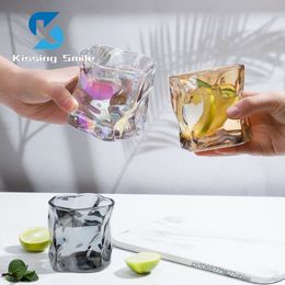 Wijnglazen 6 stuks Creatieve Whiskey Set Bier Koffie Drinkgerei Kristallen Glazen Mok Familie Bar Restaurant Party Cups Water drank 230906