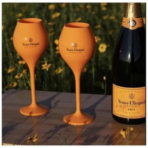 Wijnglazen 6 stuks Veuve Geel Label Polycarbonaat Clicquot Champagne Fluiten Coupes Wisky Cups6361734 Drop Delivery Home Garden Kitc Dhzcp