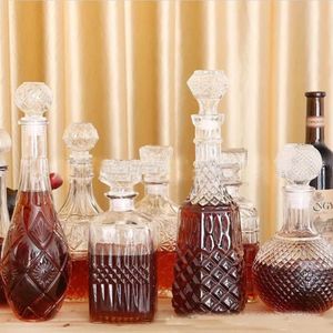 Verres à vin 900 ml 1000 ml carafe de bouteille en verre transparent de haute qualité GLA-131297w