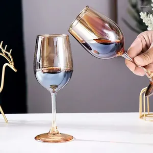 Verres à vin en verre rouge ambre, coupe en cristal, gobelet à Champagne de mariage pour boissons, verre à vin, tasses Vintage, esprit