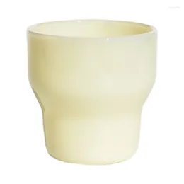 Verres à vin Arrivée Ins Corée Jade Verre Tasse Pour Thé Lait Café Eau Haute Borosilicate Vieille Mode Maison