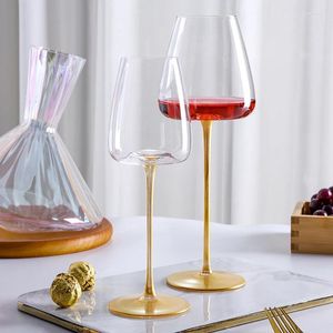 Verres à vin illustres convex inférieur rouge verre bordeaux borgogne bordeaux gobelet cristal champagne art grand nombril tasse de dégustation à la maison usage quotidien