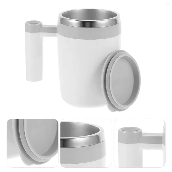 Copas de vino, taza mezcladora automática, licuadora, tazas de café expreso, mezclador de taza de café, agitación automática de acero inoxidable con tapa eléctrica magnética