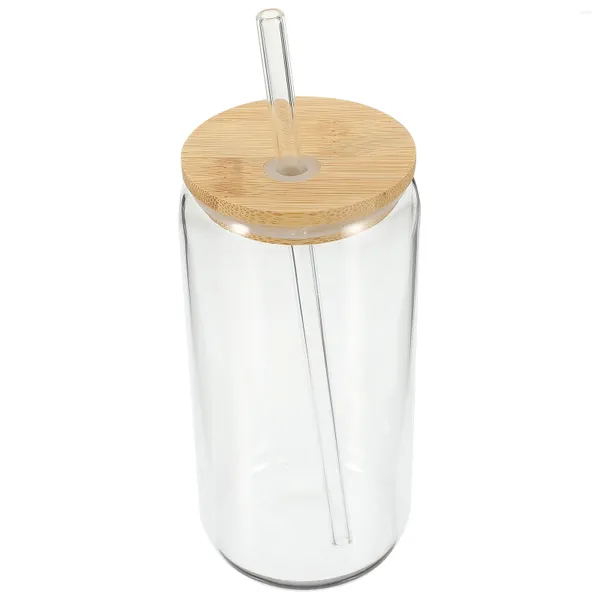 Copas de vino con tapa de bambú, vaso para bebidas, cóctel, pajita, tapas para tazas de café, vaso helado, vasos transparentes de goma para viaje