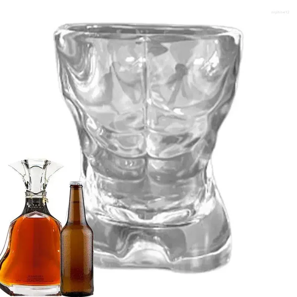 Verres à vin en forme de corps 2oz portables cool s pour la verrerie moderne de vacances à la verrerie classique drinkware drôle de whisky