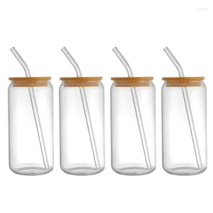 Wijnglazen kunnen glazen bekers en bamboe deksels vormen voor sapkantines, restaurantbenodigdheden A0KF