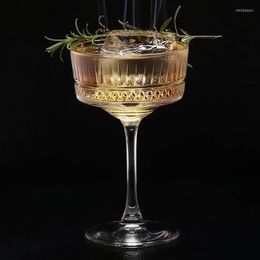 Verres à vin sculptés à large bouche Martini Champagne Home Value Glass Tall Red Creative Cocktail Cup
