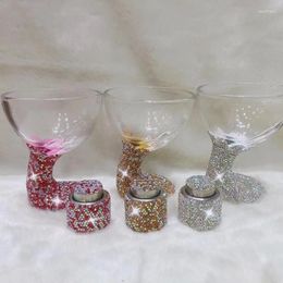 Verres à vin Champagne en verre bouchée