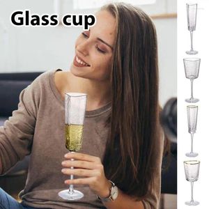 Wijnglazen Clear Champagne Flutes Glass Cup Goblet Jubileum Concentrate Verjaardagsfeestje Levergaven Gold Glitter Mokken