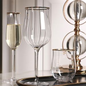 Wijnglazen Clear Champagne Flutes Tulip Modern Cocktail Cup voor thuisbar feestjubileum bruiloft gebruik decoratie