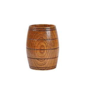 Verres À Vin Baril Créatif Tasses En Bois Forme Bière Naturelle Thé Lait Tasse Sculpté Maison Cuisine Bar Pub Drinkware Cadeau 032150 Drop Deli Dhjb3