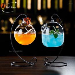 Copas de vino Copa de cóctel creativa Personalidad Restaurante occidental Botella colgante Taza de bebida fría
