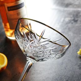 Wijnglazen Creatief Graveren Coupe Champagne Coupes Glas Gouden Rand Goblet