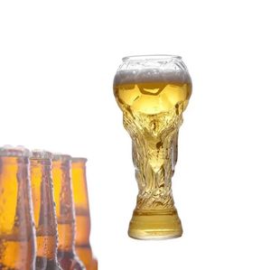 Verres à vin Jeu de football créatif Coupe du monde en cristal Design Coupes en verre à bière en cristal Bières Tasse à eau Barware Party Wines Glassess 450ml RRA757