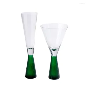 Lunes à vin créatives or argenté verte verte phnom penh gobelet champagne coupe ménage fête de mariage drinkware