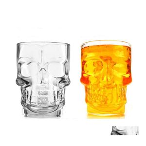 Verres à vin Créatif Fait Main Skl En Forme De Verre À Bière Coupe 500Ml Grande Capacité Bar Ktv Avec Poignée Verrerie En Cristal Tasses DH1191 Drop Dh8Ch