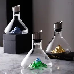 Lunes à vin créatives Iceberg Red Awakener Luxury et Dispentier de haute qualité Maison Crystal Art rapide Bouteille