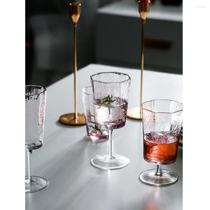 Wijnglazen creatieve achthoekige glazen beker Goblet Champagne Cups Drink Home Water Wedding Drinkware
