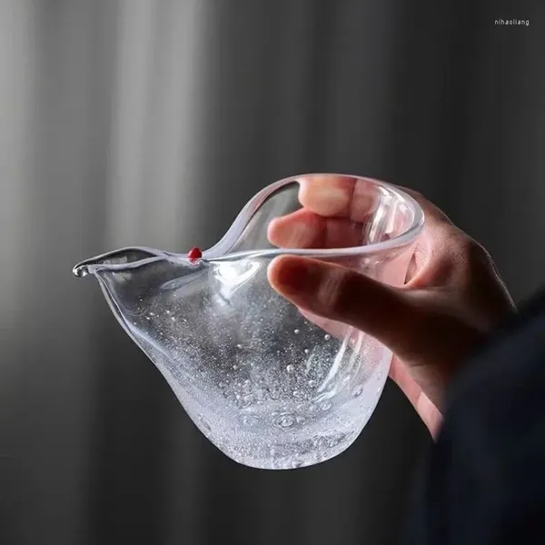 Verres à vin en verre de cristal, tasse créative pour la maison, distributeur de thé épais de haute qualité, résistant à la chaleur, ensemble de gourdes à bulles pour hommes