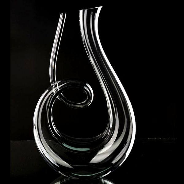 Verres à vin en cristal de haute qualité, carafe en forme de 6, boîte-cadeau, cygne harpe, séparateur créatif, 1500ml, 230824