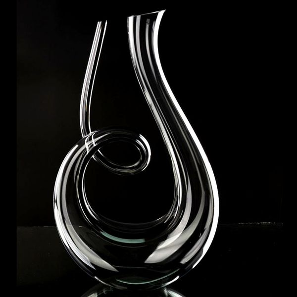 Verres à vin cristal haute qualité 6 en forme de carafe cadeau boîte harpe cygne séparateur créatif 1500 ml 230719