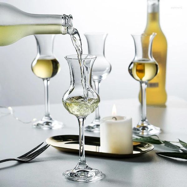 Casas de vinos Cristal Licor Glass Tulip Wedding Champagne Flautas Whisky Copita Nosing Clopblet Verre Brandy Whisky Snifters