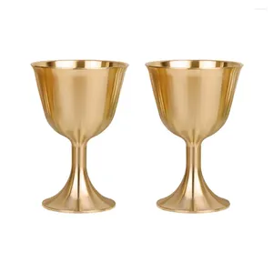 Wijnglazen Cup koperen koperen lampkelk gooier ghee Tibetan Collection Gold Butter Vintage Waterolie Decoratieve houderbekers bureau