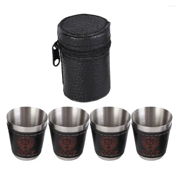 Verres à vin, tasses en acier inoxydable, tasse en métal, pour boire du café, du thé, du Camping, voyage, expresso, bière, récipient à whisky en plein air