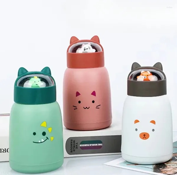 Copas de vino Taza de agua linda para mascotas Versión coreana Estudiante Animal Impresión de vidrio portátil y práctica