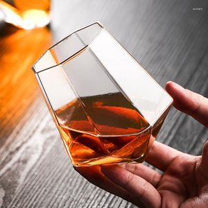 Verres à vin Diamant Verre Cocktail Whisky Creative Tumbler Shake Cup