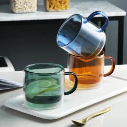 Verres à vin gobelet à boire tasse à whisky café jus tasses à eau thé tasse créative Double fond tasses en verre pour la maison