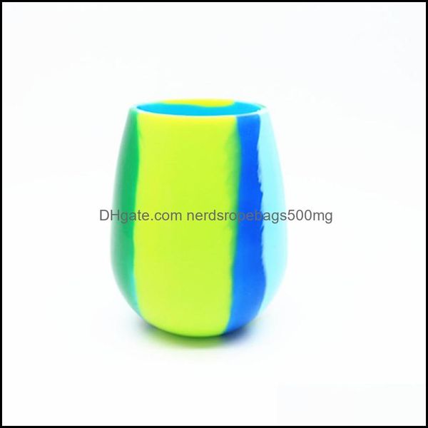 Copas de vino Utensilios para beber Cocina Comedor Bar Hogar Jardín Vidrio Camuflaje Sile Cerveza Vasos sin tallo irrompibles Tazas de café plegables Resuab