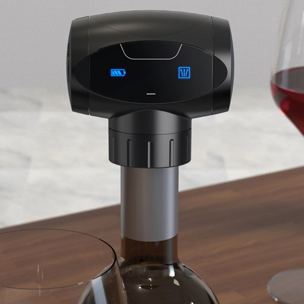 Verres à vin Bouchons sous vide électriques Économiseur de bouteille automatique Réutilisable Keep Fresh Bar Tool 230627