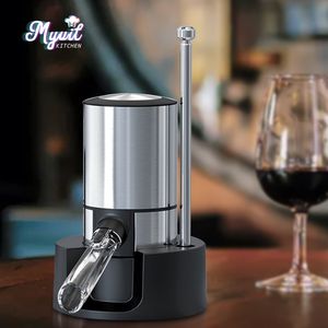 Verres à vin Distributeur d'aérateur de vin électrique accessoires de barre décanteur de vin automatique à une touche verseur aération de vin pour fête aerador vinho 230828