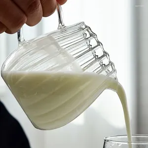 Verres à vin Élégant Verbe en forme de crème en verre en forme de café Tasse de pichet de lait de lait à mousser