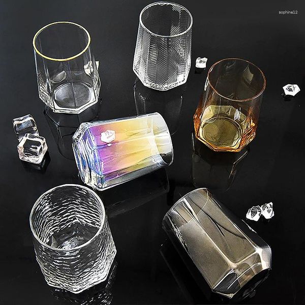 Copas de vino Estilo europeo Whisky Glass Home Crystal Bar Spirit Cerveza Beber Suministros de cocina