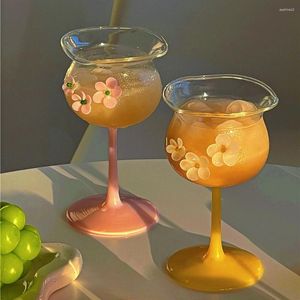 Wijnglazen bloem mok cocktailglas melk koffiekop kristal champagne coupes home feestsap drinken