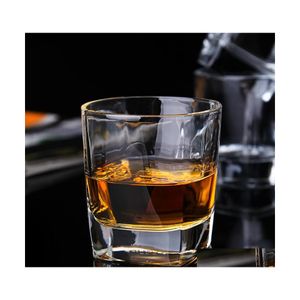 Verres à vin De Qualité Alimentaire Plomb Blanc Whisky 170 Ml Coupe En Verre Bouche Lisse Bord Surface Élégante Épaissir La Tasse De Barre Inférieure Dh0537 T03 Drop Del Dhjj8