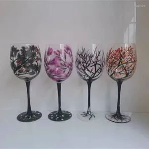 Casas de vino Four Seasons Glass Glass Art Glassware para tazas de regalo decorativas en casa.