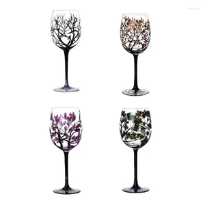 Verres à vin quatre saisons, verre d'arbre, jus Durable, tige de bière, verrerie élégante pour blanc rouge ou Cocktails goutte