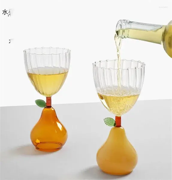 Verres à vin Sole de fruit Gobelet Verre Cocktail Cocktail
