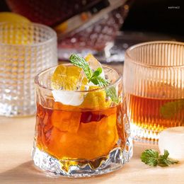 Verres à vin GIANXI tasse en verre rotatif Vodka Whisky saké Shochu Liqueur Bar luxe Transparent cristal tasses Drinkware