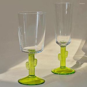 Verres à vin, tasses à Cocktail en verre pour Champagne rouge, grande capacité, boisson créative Margarita Cactus S, accessoires de cuisine