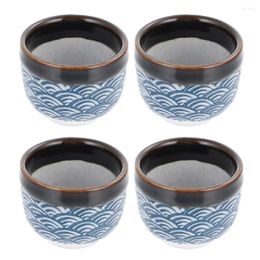 Copas de vino, taza para beber de vidrio, taza de café, tazas de té esmaltadas Saki de cerámica tradicional, Kit de Sushi de Sake