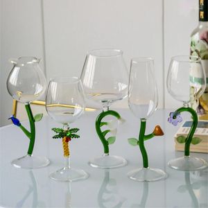 Wijnglazen Glazen beker Creatieve plantenserie Champagnekop Elegant transparant Bordeaux Home Party Drinkcadeau