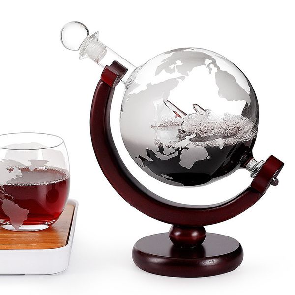 Verres à vin Globe Carafe à vin Verre Cristal Partie Distributeur d'alcool Bar Verrerie Vodka Whisky Carafe Pichet sans plomb Cadeau créatif 230828