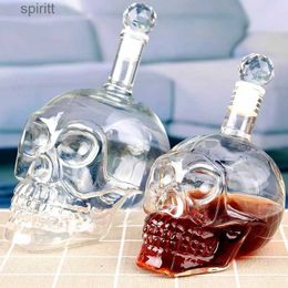 Verres à vin Halloween tête de crâne en cristal bouteille whisky Vodka vin carafe bouteille whisky verre bière verre spiritueux tasse eau verre Bar maison YQ240105