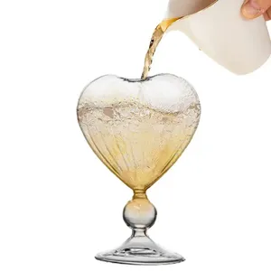Verres à vin coeur en forme de verre tasse de cocktails transparents 210 ml